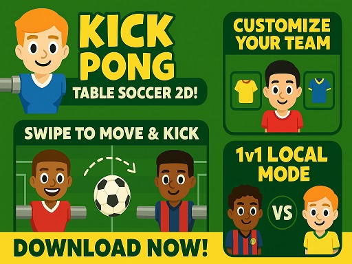 Kick Pong Table Soccer